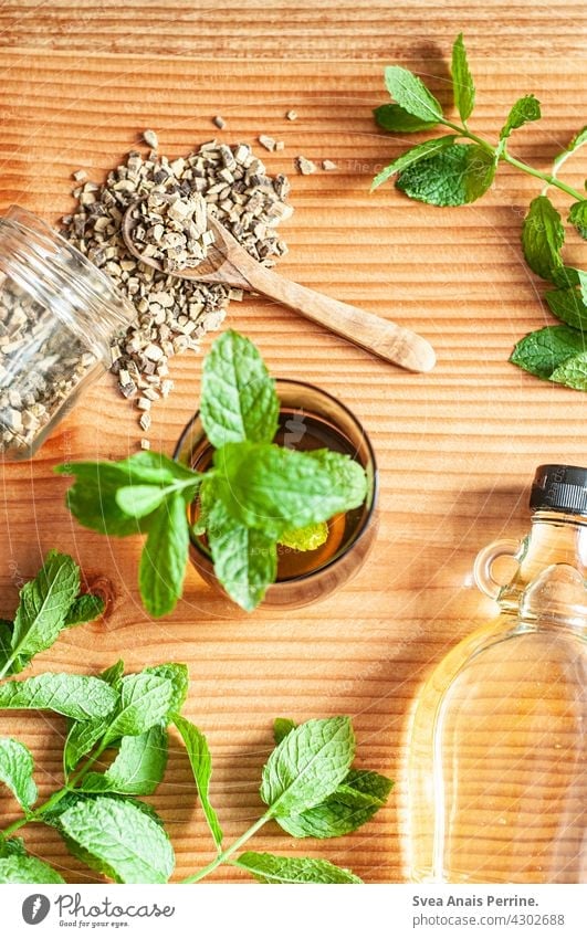 Licorice Mint Tea Beverage peppermint Mint leaf Healthy liquorice Licorice root agave syrup cute Alternatives Alternative medicine Healthy Eating salubriously