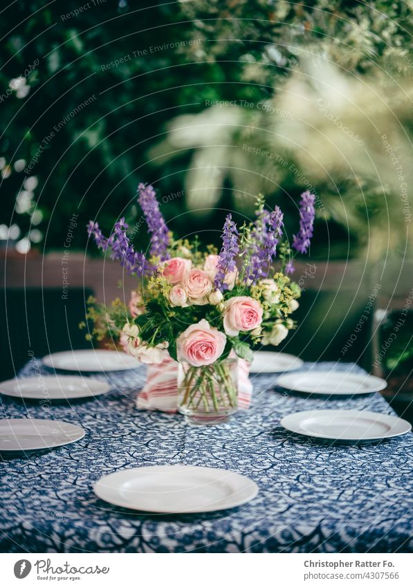 Garden table Eating Summer Summer's day culinary arts Culture food culture Summerfest Feasts & Celebrations Birthday Wedding Mother's Day Colour photo Style
