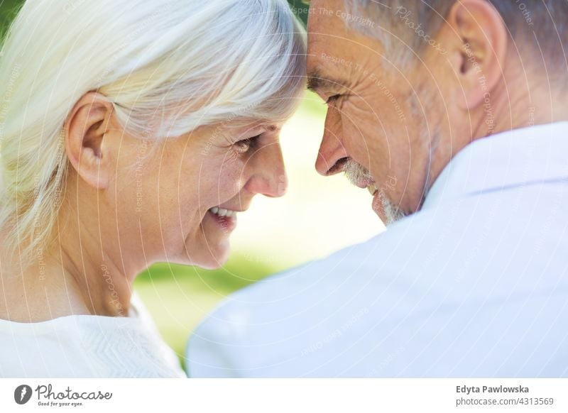 Senior Couple in Love senior seniors couple pensioner pensioners woman casual outdoors adult togetherness two people carefree day Caucasian happiness toothy