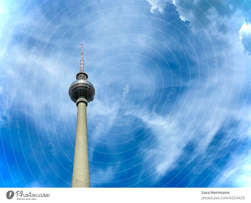 summer in berlin Summer Berlin Sky holidays travel Television tower Berlin TV Tower Alexanderplatz Landmark