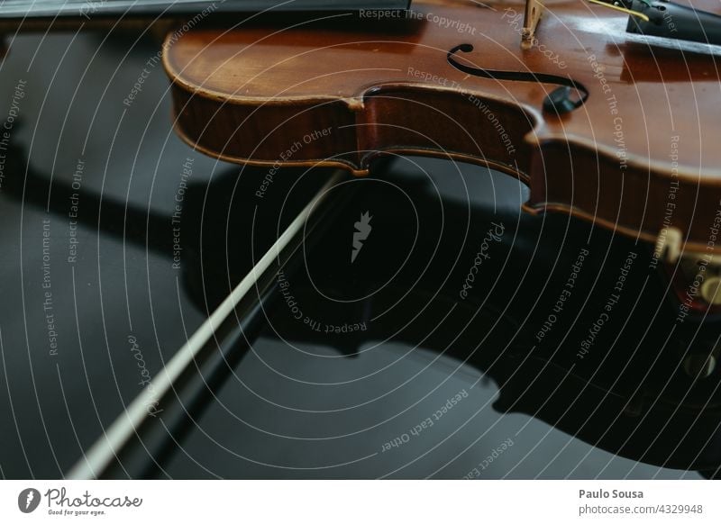 Close up violin Violin Violinist String instrument Musical instrument Art Wood Colour photo Orchestra Classical Musical instrument string Concert