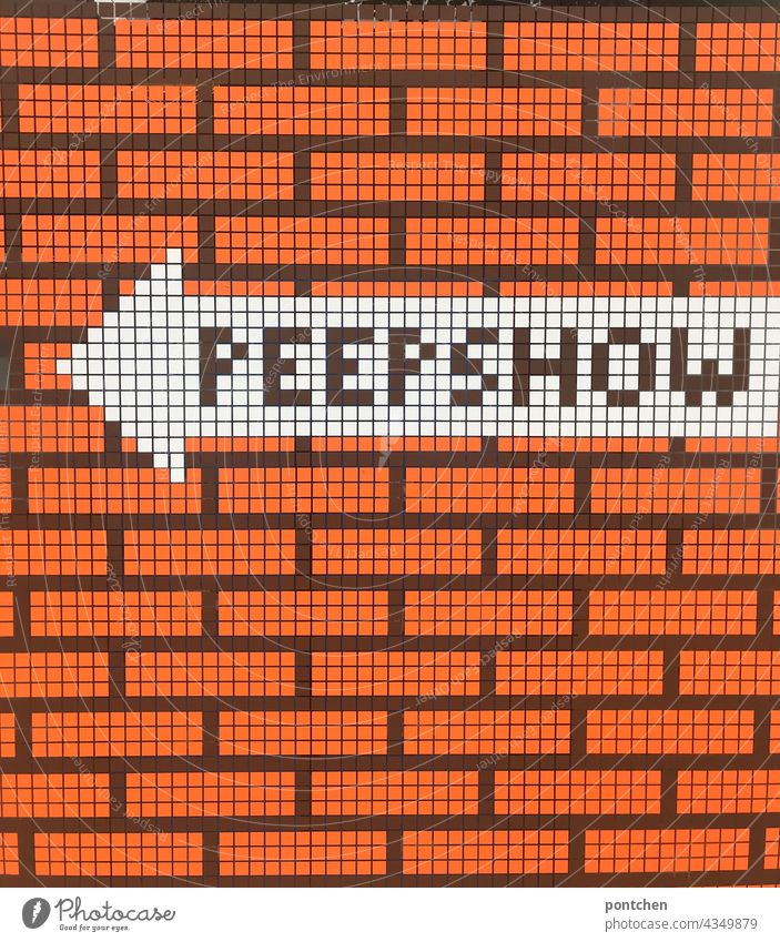 Peepshow is on a clue arrow on a wall peep show strip Eroticism Shows prostitution Arrow hint arrow Brothel Red-light district