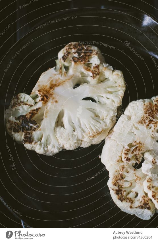cauliflower steaks on cast iron skillet Cauliflower blogger cook cooking diner eat food health healthy heat home homemade kitchen mashed organic plant