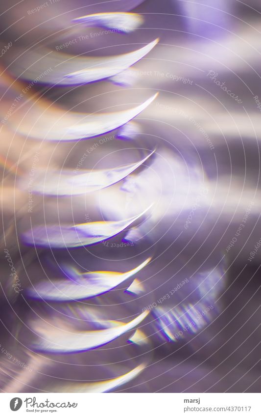 Abstract vibrations in light and pastel disturbed perception Forms and structures endless Eternity strange Whimsical Elegant Rotate ascending Force Infinity