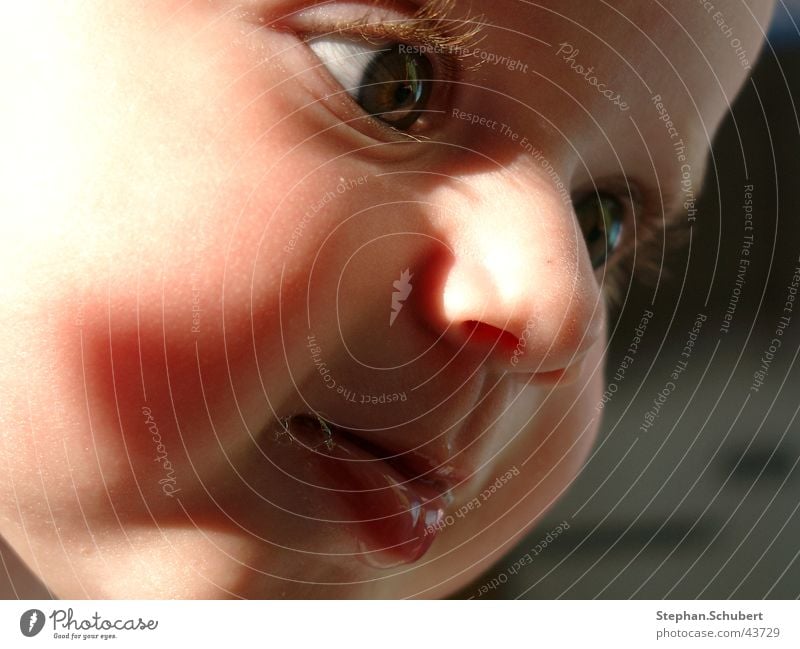 What are you looking at? Baby Toddler Lips Eyelash Fix Child Head Face Eyes Nose Mouth Shadow Detail Looking