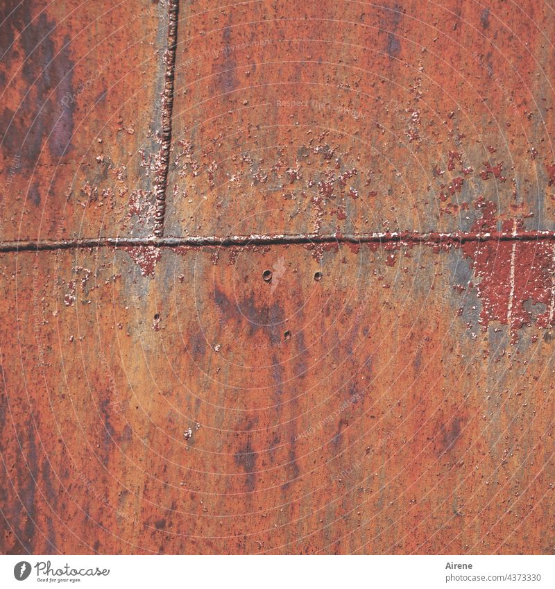 welded together Rust Old Brown Transience rusty Metal Industry russet Firm corroded Corrision Red Corrected Fastening tight Oxydation Orange Steel interface