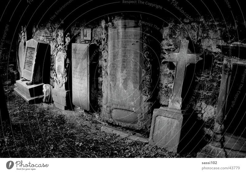 sacrilegiously Cemetery Grave Tomb Black White Night Dark Tombstone Mystic Historic Death Stone