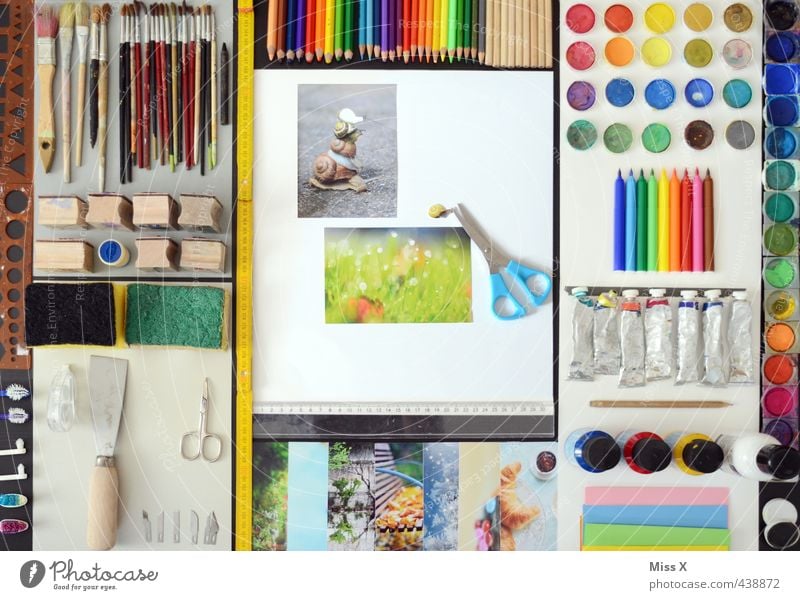 Image processing 0.1 Leisure and hobbies Handicraft Screen Software Art Draw Multicoloured Colour Creativity Image editing Crayon Desk Paintbrush Scissors