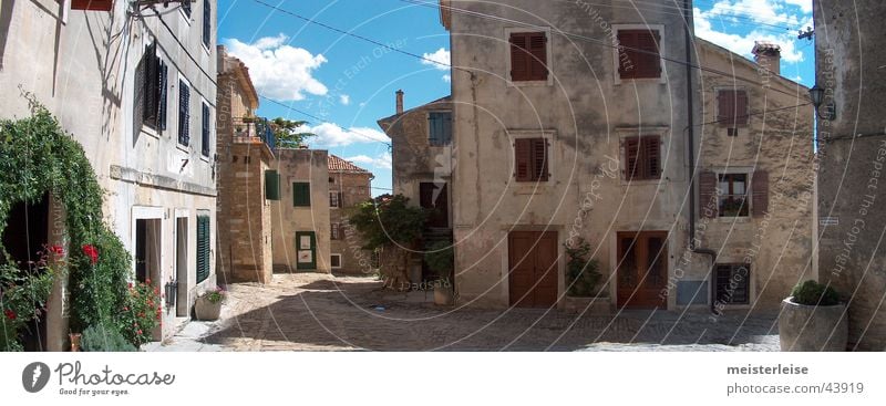 Panorama 01 House (Residential Structure) Mediterranean Village Mountain village Croatia Southern Summer Exterior shot Vacation & Travel Europe