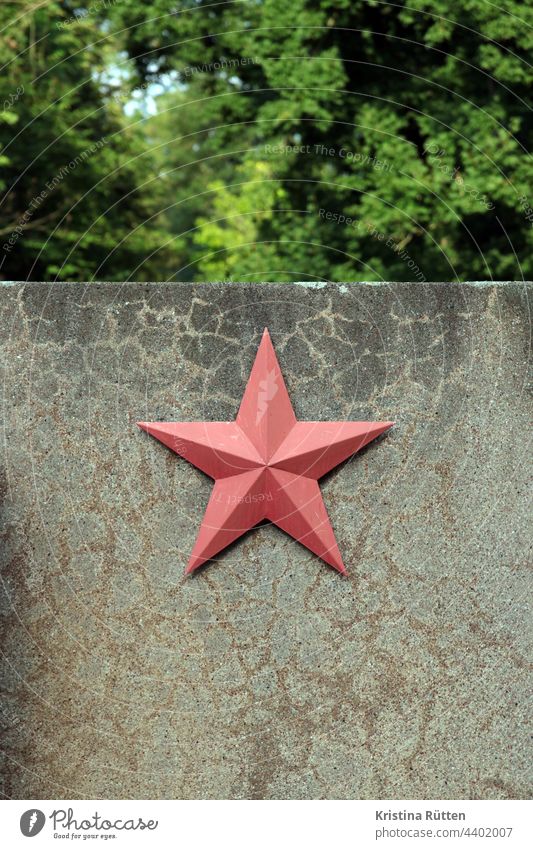 red star on a memorial stone soviet star Stars Red five pronged communist socialist Soviet Union udssr labour movement symbol symbolic Sign honorary cemetery