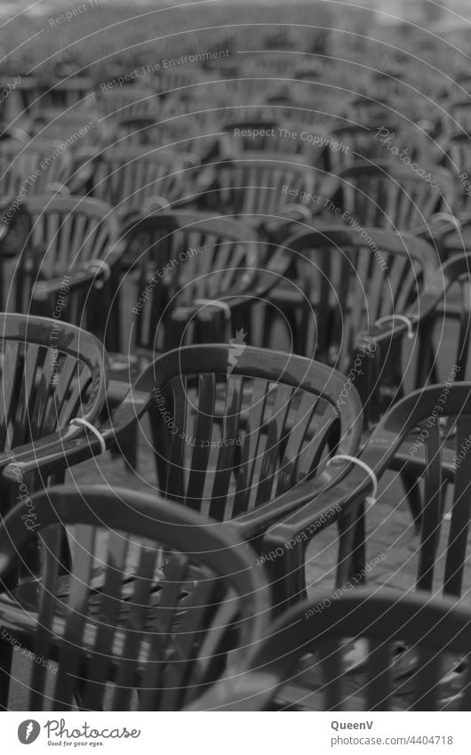 Empty chairs in an open-air cinema Outdoor festival Cinema Chair Theatre Row of seats Culture Seating Deserted Audience Concert Event Row of chairs