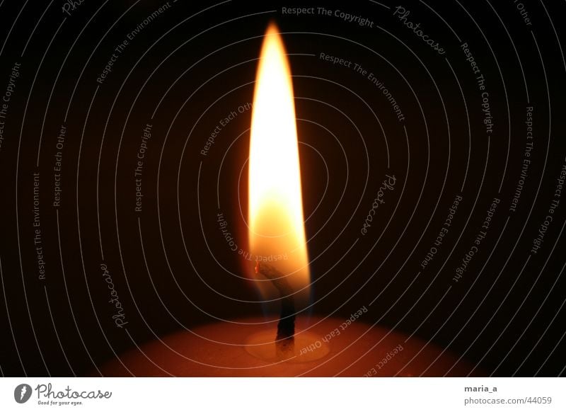 Candle #2 Light Dark Round Candlewick Blaze Flame