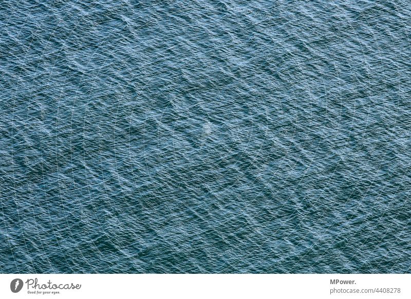 H2O Ocean Water Lake Waves Blue Baltic Sea North Sea texture Hissing structure Exterior shot Deserted