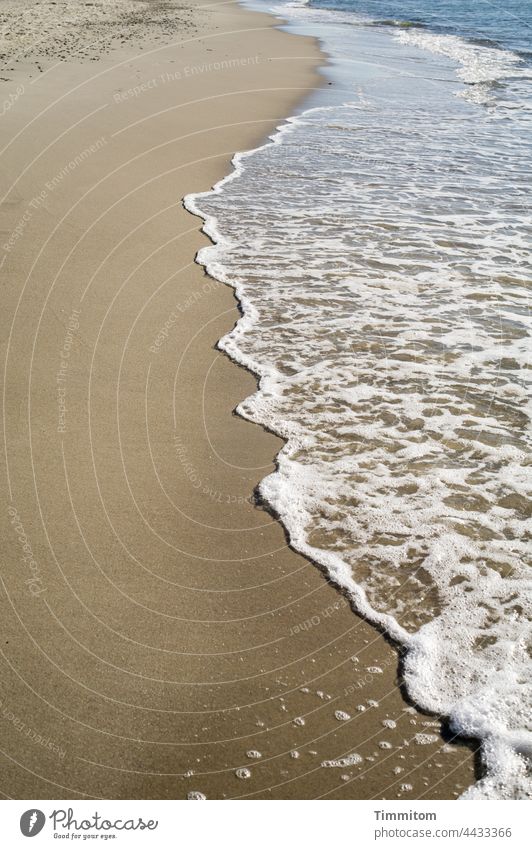 Waves, sand and beach North Sea Beach Sand White crest Ocean Vacation & Travel coast Summer lines Denmark Deserted