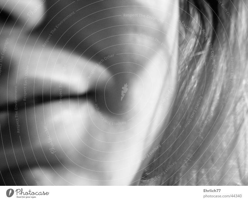 jacqueline Cheek Grinning Lips Woman Face Hair and hairstyles Mouth Black & white photo Detail Laughter