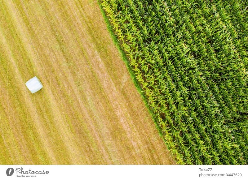 #agriculture Agriculture country fields Hay Maize modern agriculture from on high aerial photograph Nature