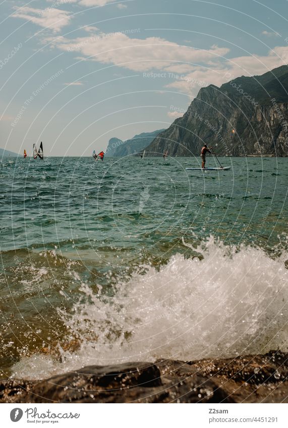 Gardasee / Torbole gardasee vaction urlaub sommer sonne wärme Mediterranean reise Natur norditalien erholung freizeit Freiheit Landschaft torbole surfer