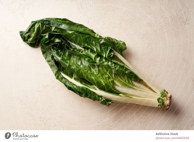 Green chard top view vegetable leaf white ingredient green isolated food healthy vegetarian plant nourishment fresh diet bunch organic natural raw swiss eat