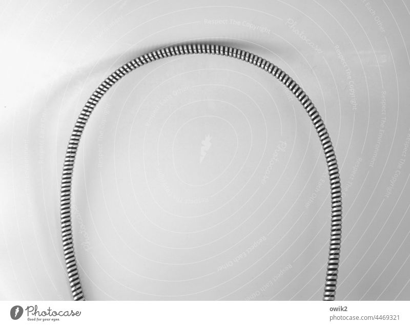 Long line Hose Water hose Bathtub Shower hose Bathroom White Shower (Installation) Silver Simple Transmission lines Abstract Metal Structures and shapes Clean