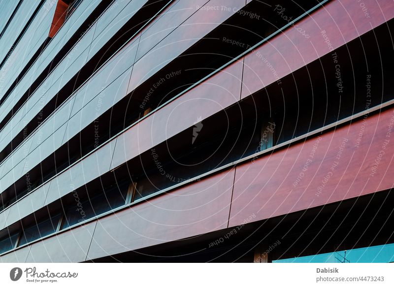 Modern building facade with geometric pattern modern architecture abstract detail minimal background design structure futuristic art steel exterior urban