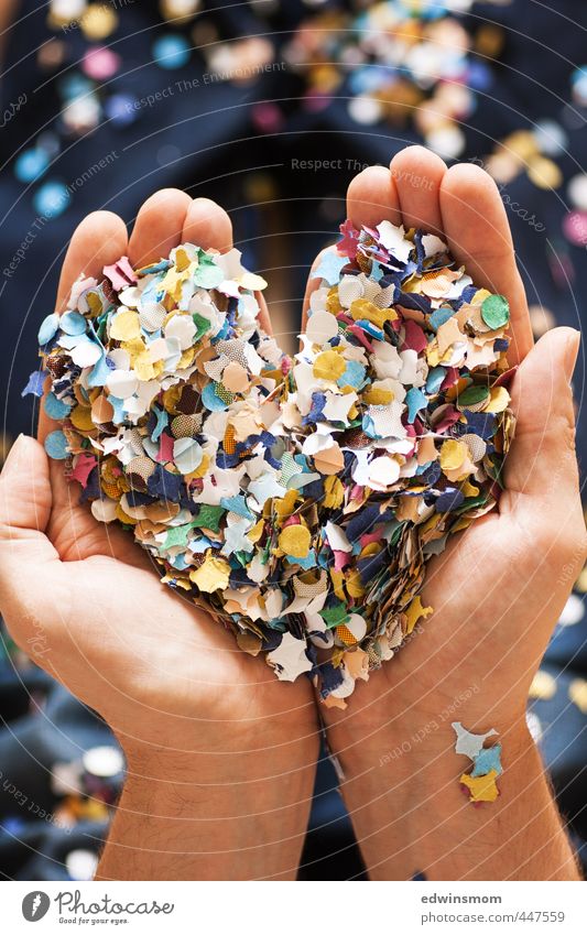Confetti Heart Joy Playing Children's game Room Feasts & Celebrations Valentine's Day Birthday Hand Paper Decoration Utilize Movement Discover Love Looking