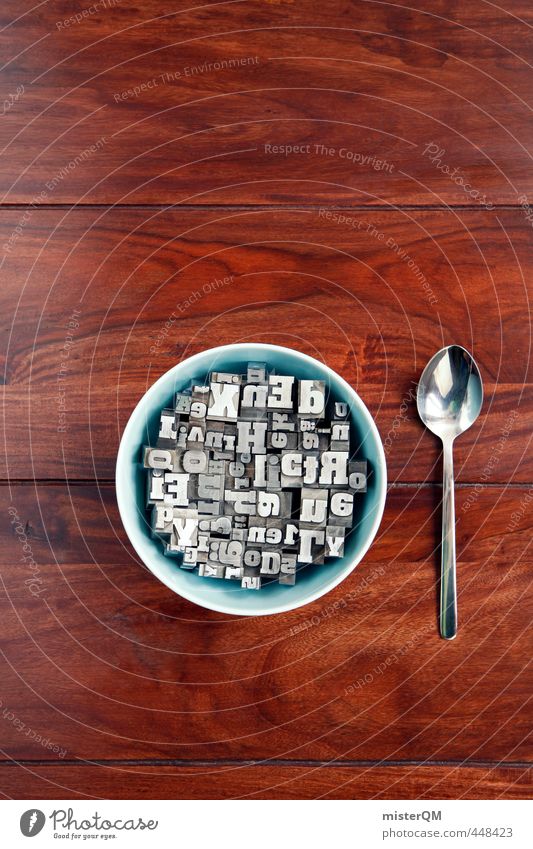 Alphabet soup II Lifestyle Art Esthetic Letters (alphabet) Word Linguistics Language Foreign language Creativity Idea Table Midday Breakfast Know