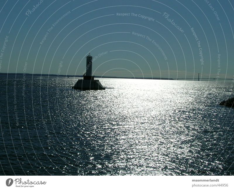 lighthouse Ocean Lighthouse Morning Horizon Michigan Peninsula de Zapata Navigation shimmer Dawn Mackinac Loneliness Bridge