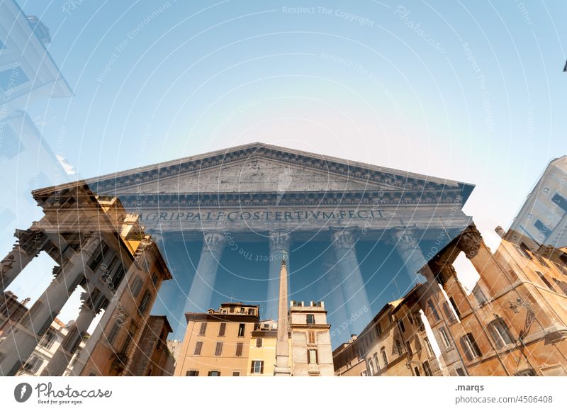 pantheon Historic Pantheon Architecture Monument Landmark Building Italy Rome Church Temple Ancient symbol Old famous History of the Tourism Tomb