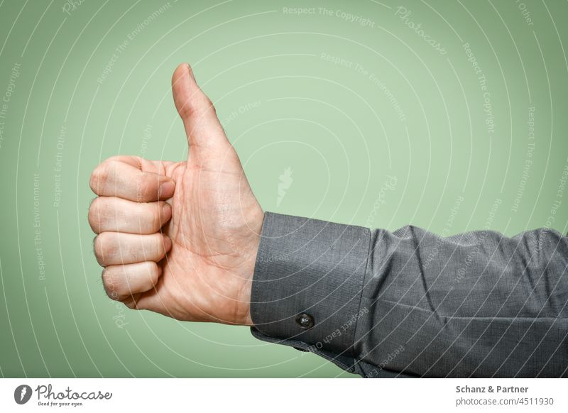 Thumbs up against solid color background like Hand Success Fingers Positive Gesture Sign gesture Neutral Background