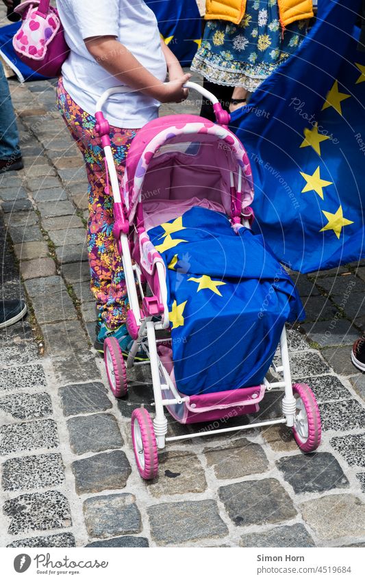 Europe Future Politics and state Society Baby carriage Playground Fairness Chance Solidarity Humanity Protest protest Demonstration Human rights
