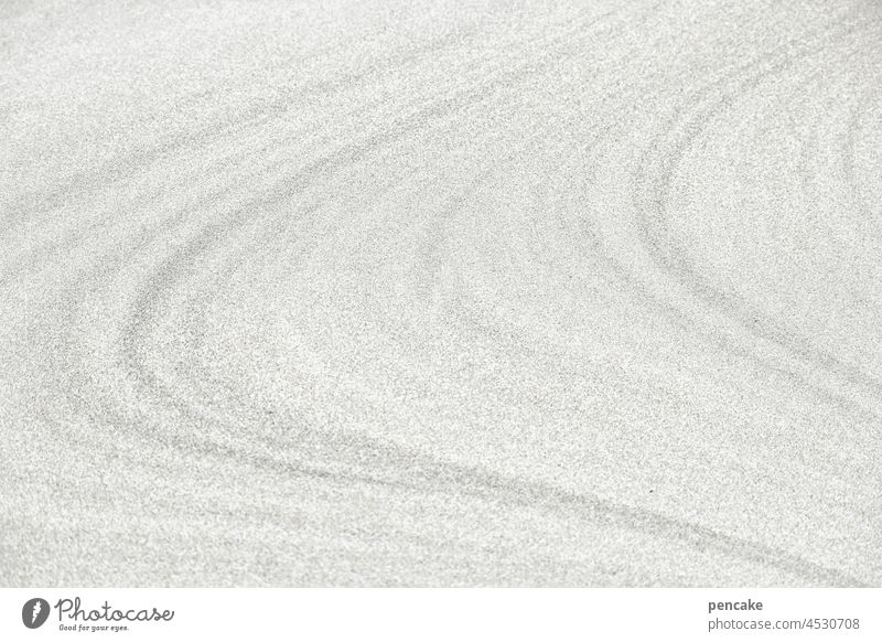 lightness | with momentum Sand wave Swing Movement Abstract background Ease Ocean Tracks Waves Beach coast Flow structures Structures and shapes Spirited Arch