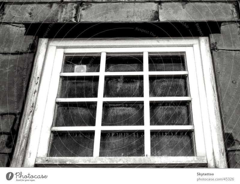 windows Window Wooden window Black White Gray Historic Glass Tilt