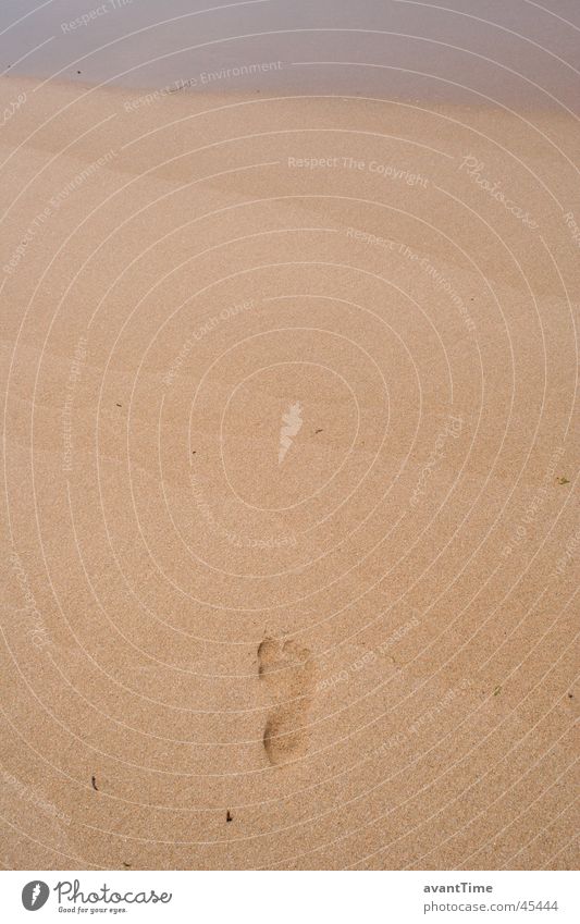 footprint Ocean Feet Sand Lanes & trails Stride Detail