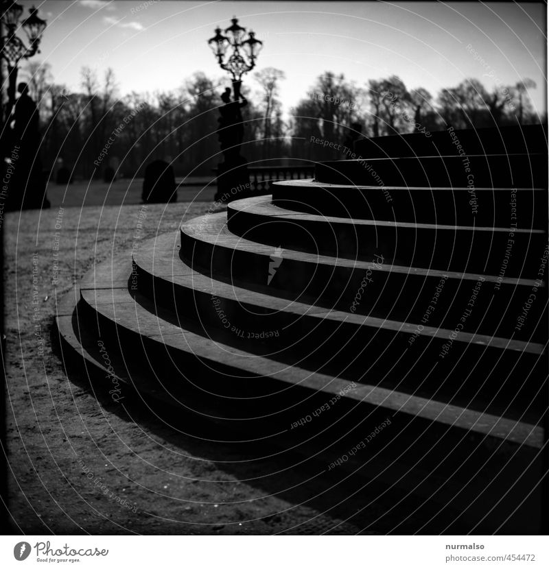 to the birthday, stairs up, all good PC House building Jogging Art Environment Park Potsdam Town Deserted Palace Castle Ruin Stairs Tourist Attraction Landmark