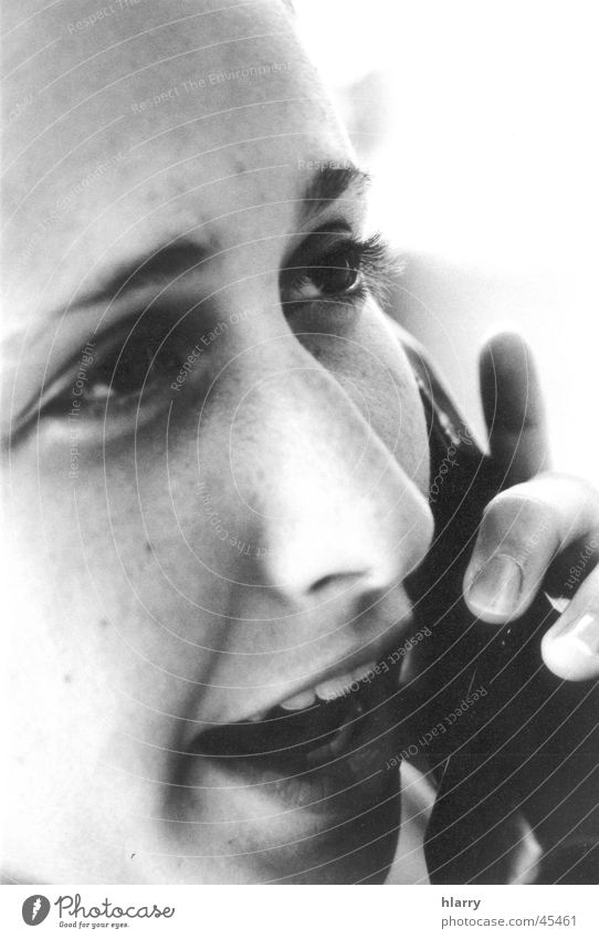 The b/w portraits I Blur Telephone Portrait photograph Near Cuba Woman Feminine Black & white photo Macro (Extreme close-up) To call someone (telephone)
