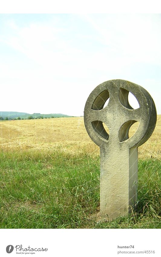 Celtic cross Celts Field Ornament Aurochs Historic Back Nature Past