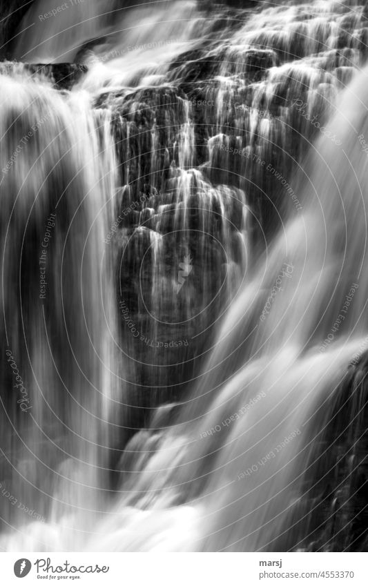 surreal | mystic veils at the Riesach waterfall Long exposure Waterfall Flow Harmonious Wet Abstract Meditation Purity Elements Sadness Refreshment Mystic Pure