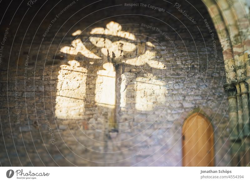 Light from the church window at the Barfüßerkirche in Erfurt Church window sacral Architecture Holy Flare Light (Natural Phenomenon) Shadow Wall (barrier) Old