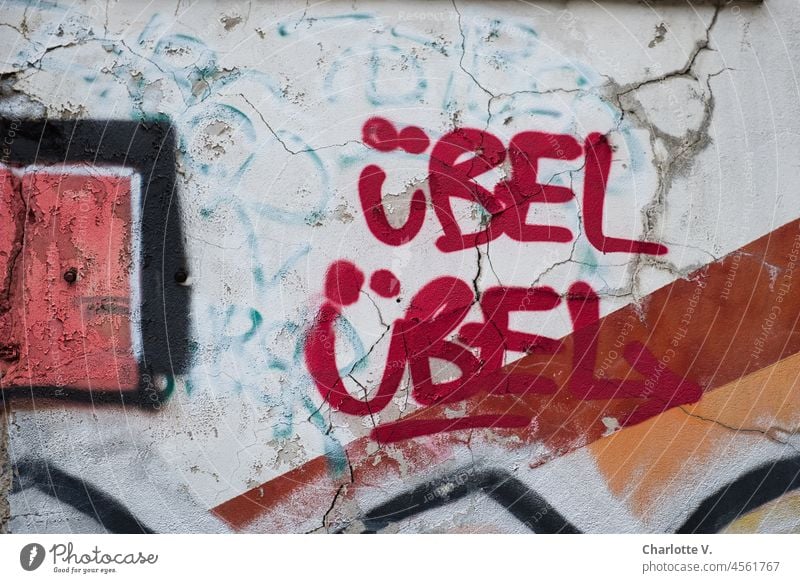 ÜBEL, ÜBEL | User Meeting Berlin November 2021 bad resent Graffiti Graffiti wall Characters Wall (barrier) Street art Daub Subculture Mural painting