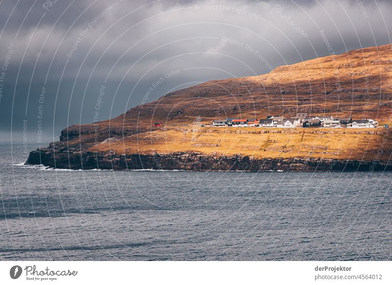 Faroe Islands: View from Tjørnuvik Beach to Eiði Rural Holiday season Landscape Picturesque highlands Cold Mountain Sunlight idyllically Nature stunning