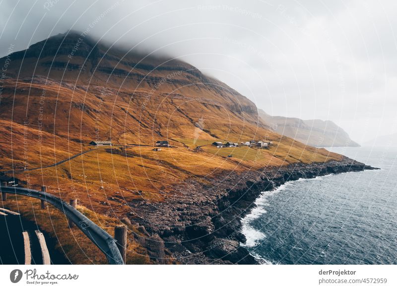 Faroe Islands: View of Streymoy island with road and clouds Territory Slope curt Dismissive cold season Denmark Experiencing nature Adventure Majestic Curiosity
