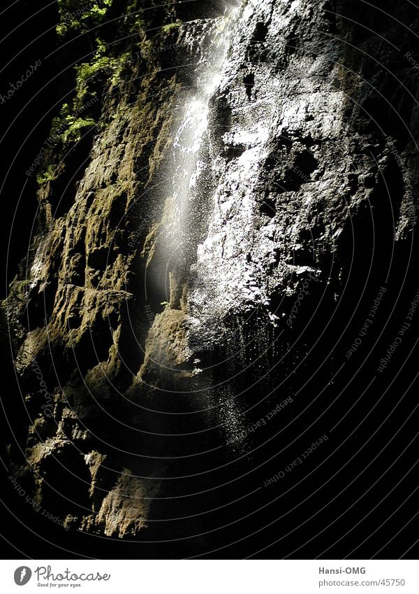 Waterfall in Partnachklamm Stone Light Shadow Rock