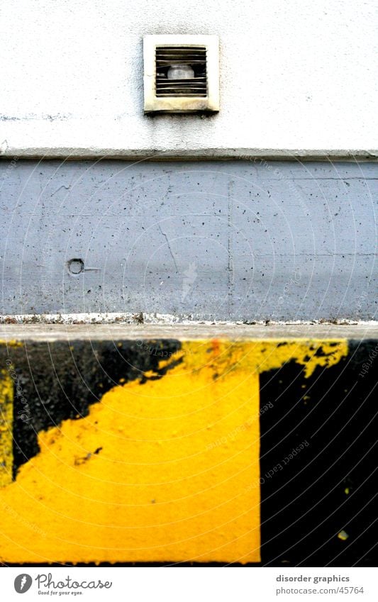 keep off Ventilation Shaft Gray Yellow Black Loading ramp Industry Corner