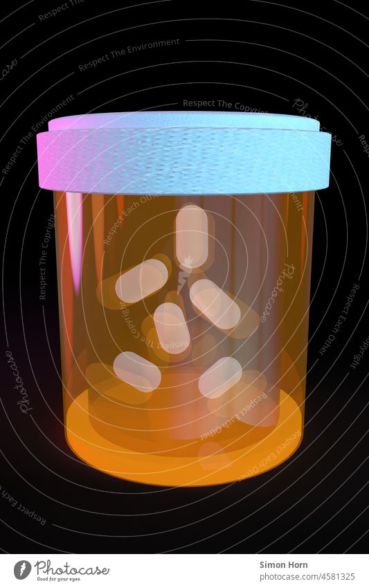 Pillbox - Medicine tablets illustration medicine Illustration Medication pills Healthy Illness Containers and vessels pill box dose Addiction antibiotic