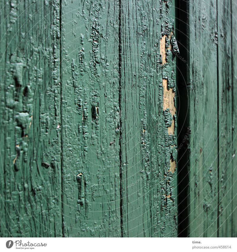 Paint must Barn Farm Door Gate Varnish Varnished Crack & Rip & Tear Wood Plastic Sharp-edged Simple Historic Broken Trashy Dry Truth Orderliness Sadness Concern