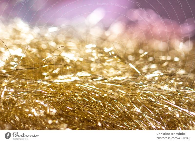 golden glitter Glitter sparkle Glittering Decoration Festive Abstract Shallow depth of field Party New Year's Eve Christmas & Advent Feasts & Celebrations