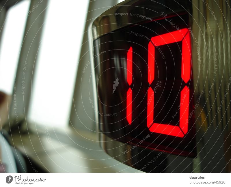 Ten or go Nostalgia for former East Germany 10 Diode Empty Digits and numbers Digital photography telecafe Glass Modern Display