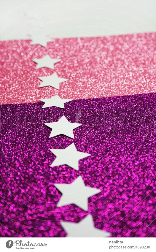 Pink and glitter gradient texture pink background stars cool chic diy bokeh abstract purple pale white gradiente shine shiny bright focus view angle pretty