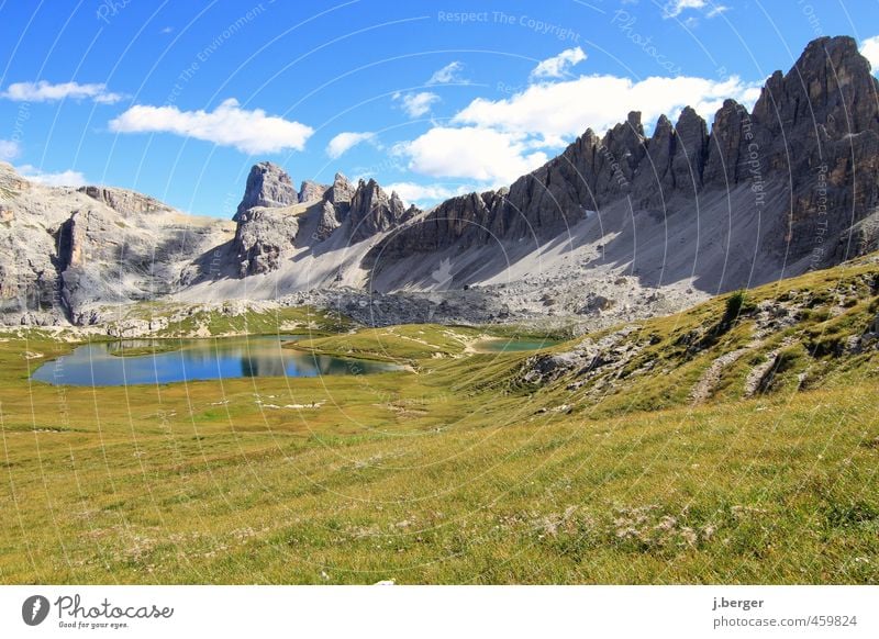 Dolomites Vacation & Travel Tourism Trip Far-off places Freedom Summer Summer vacation Sun Mountain Hiking Nature Landscape Plant Sky Clouds Beautiful weather