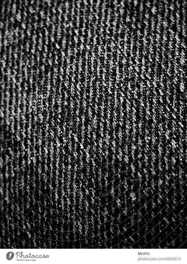 Lines fibers Denim Black & white photo black-and-white Lines and shapes Structures and shapes Close-up lines Abstract Pattern Background picture Detail